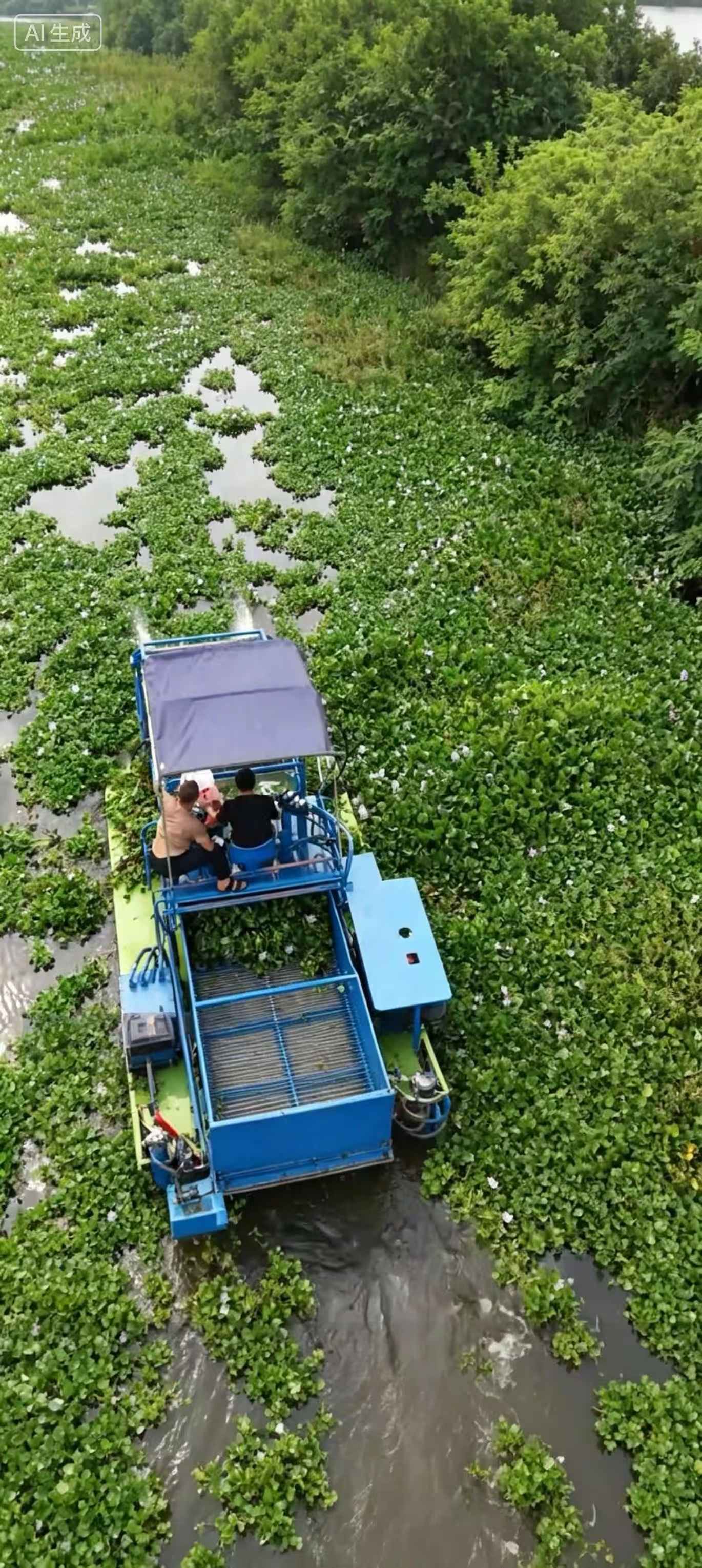 8.5米钢质自动化割草船